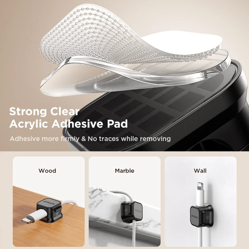 Adjustable Magnetic Cable Clips (6 Pcs)