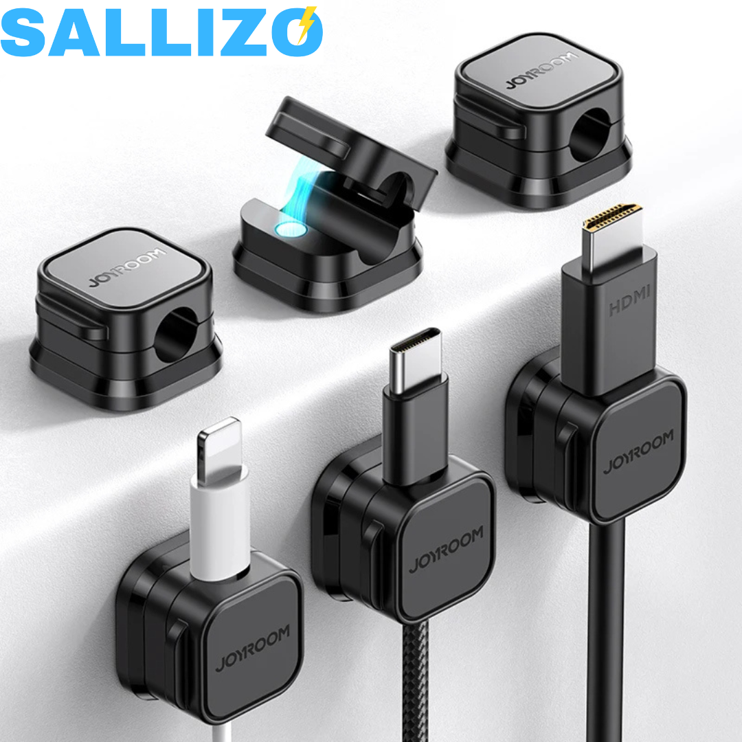 Adjustable Magnetic Cable Clips (6 Pcs)